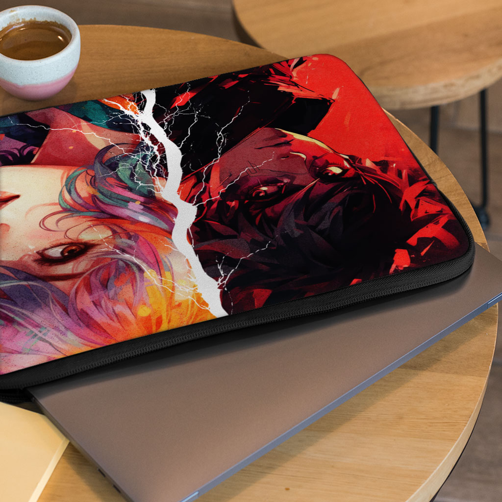 Anime Boy and Girl 2-Sided Print 16" Laptop Sleeve - Anime Art Gift ...